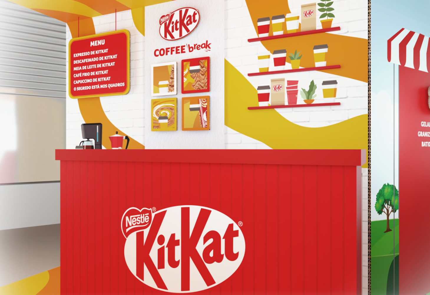 KitKat escape room coffee break detail